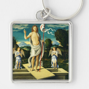 The Resurrection of Jesus by Girolamo da Santacroc Key Ring