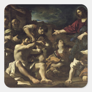 The Resurrection of Lazarus, c.1619 Square Sticker
