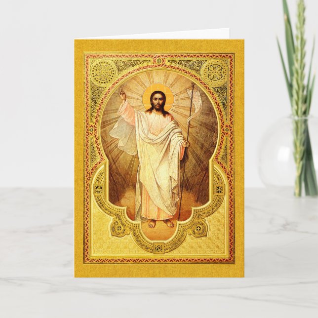 The Resurrection of Our Lord--Easter greeting card (Front)