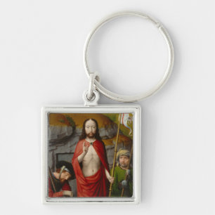 The Resurrection, with the Pilgrims of Emmaus Key Ring