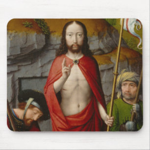 The Resurrection, with the Pilgrims of Emmaus Mouse Pad