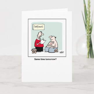 The retirement tattoo card