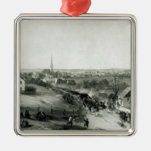 The Retreat of the British from Concord Metal Tree Decoration