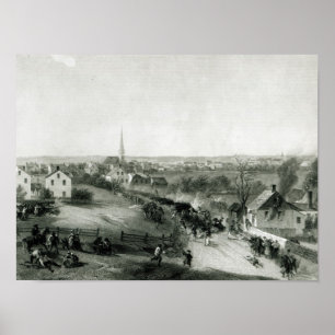 The Retreat of the British from Concord Poster