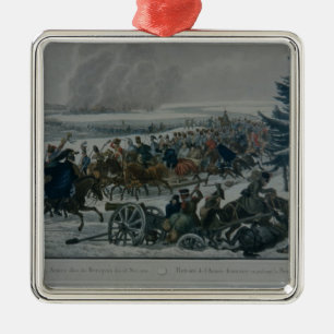 The retreat of the French army from Moscow Metal Ornament