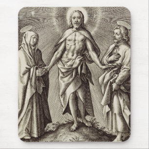 The Retreen Christ stands on a hill Mouse Pad