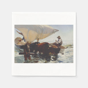 The Return from Fishing Napkin