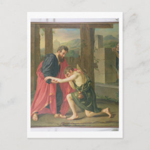 The Return of the Prodigal Son, 1823 (oil in canva Postcard