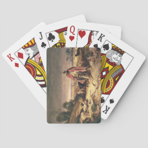 The Return of the Shepherd (pen & brown ink, w/c & Playing Cards