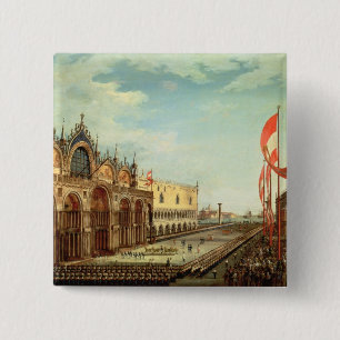The Return of the St. Mark Troops to Venice 15 Cm Square Badge