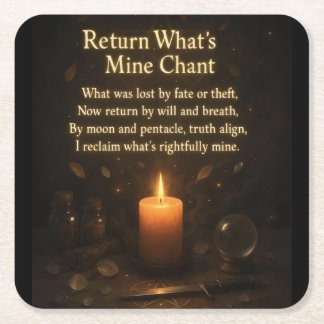 The Return Square Paper Coaster