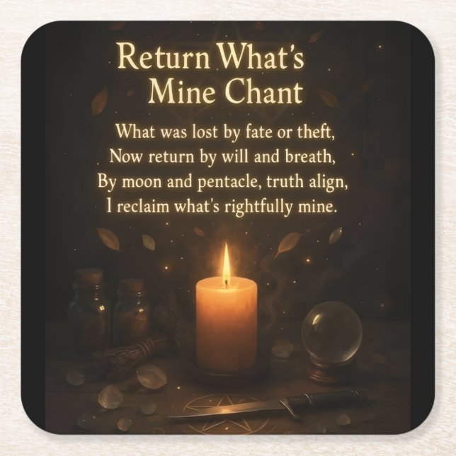 The Return  Square Paper Coaster (Front)