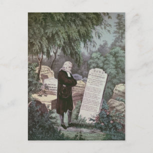 The Rev. John Wesley visiting his mother's grave Postcard