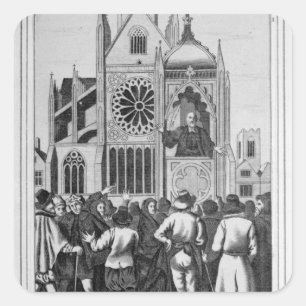 The Reverend Dr. Shaw Preaching Square Sticker
