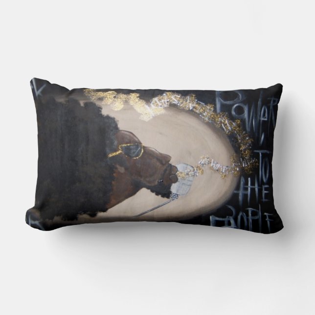 The Revolution Will Not Be Televised Lumbar Cushion (Front)