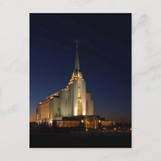 The Rexburg LDS Temple Postcard