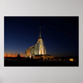 The Rexburg LDS Temple Poster