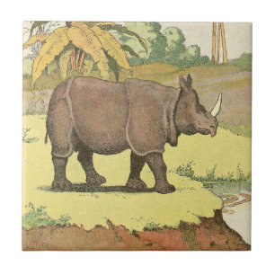 The Rhinoceros Storybook Ceramic Tile