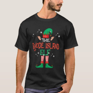 The Rhode Island Elf Matching Family Group Christm T-Shirt