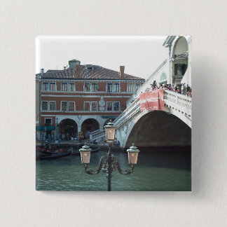 The Rialto Bridge,Venice 15 Cm Square Badge