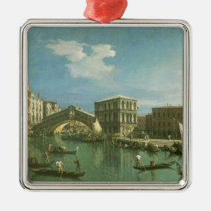 The Rialto Bridge, Venice Metal Tree Decoration