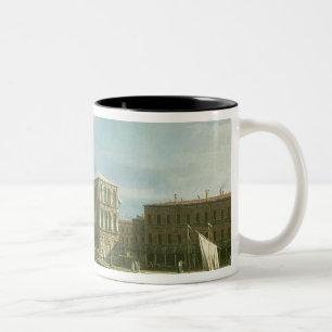 The Rialto Bridge, Venice Two-Tone Coffee Mug