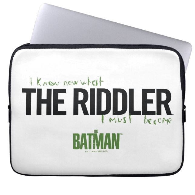 The Riddler - I Know What I Must Become Laptop Sleeve (Front)