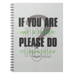 The Riddler - If You Are Justice Please Do Not Lie Notebook