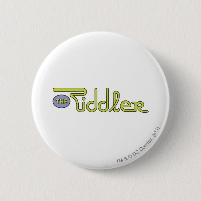 The Riddler Logo Green 6 Cm Round Badge (Front)