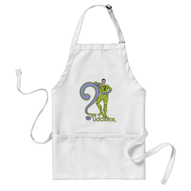 The Riddler & Logo Green Standard Apron (Front)