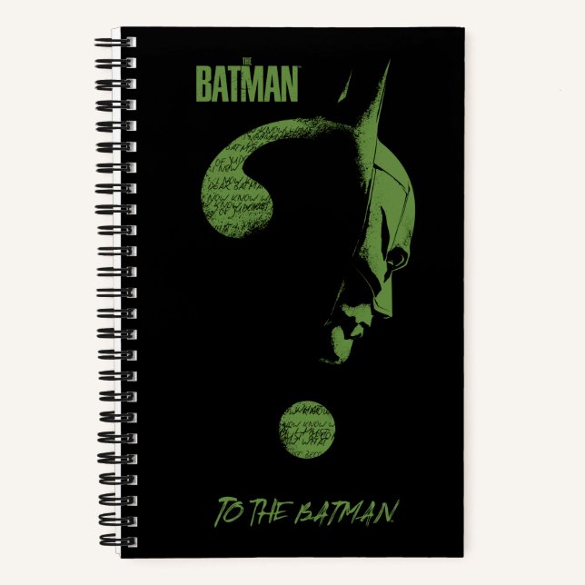 The Riddler "To The Batman" Question Mark Notebook (Front)