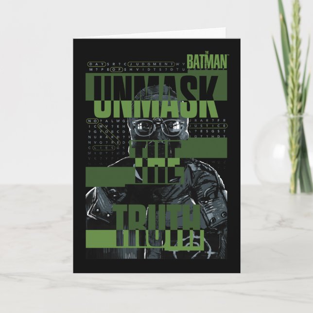 The Riddler - Unmask The Truth Card (Front)