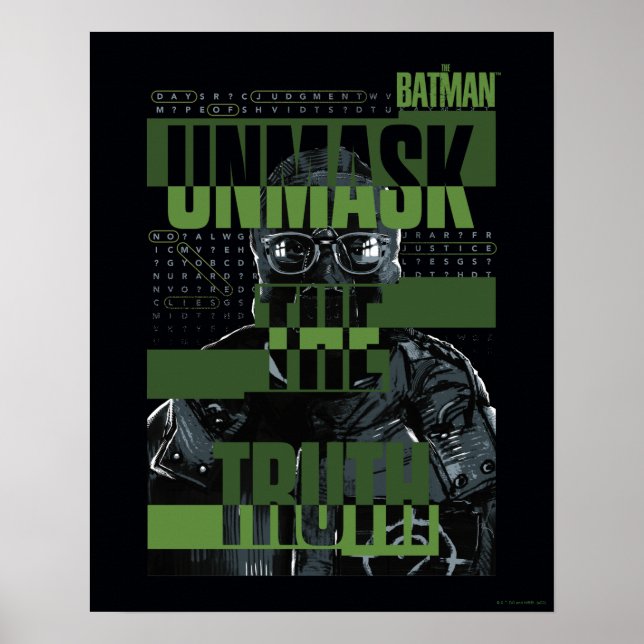 The Riddler - Unmask The Truth Poster (Front)