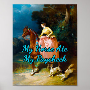 The Ride Along by Alfred De Dreux  Poster