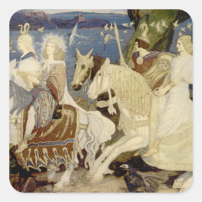 The Riders of the Sidhe Square Sticker (Front)