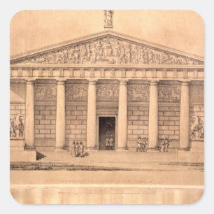 The Riding School of the Imperial Guards, St. Pete Square Sticker