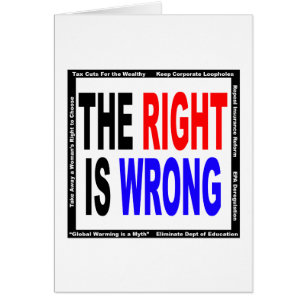 The Right Is Wrong