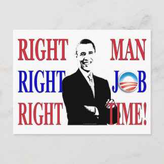 The RIGHT MAN Postcard