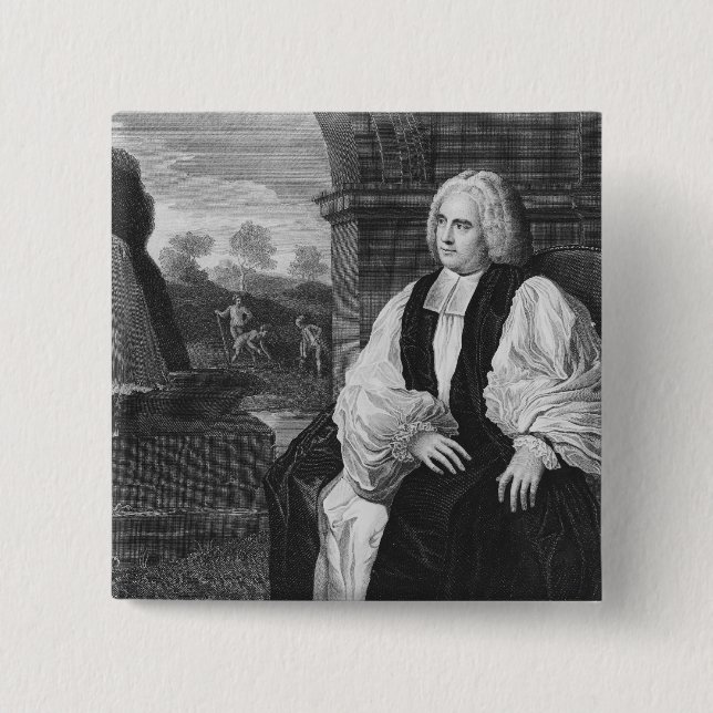 The Right Reverend George Berkeley 15 Cm Square Badge (Front)