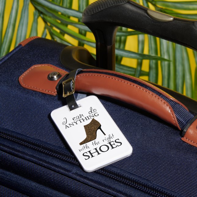 The Right Shoes Custom Colour Luggage Tag (Front Insitu 1)