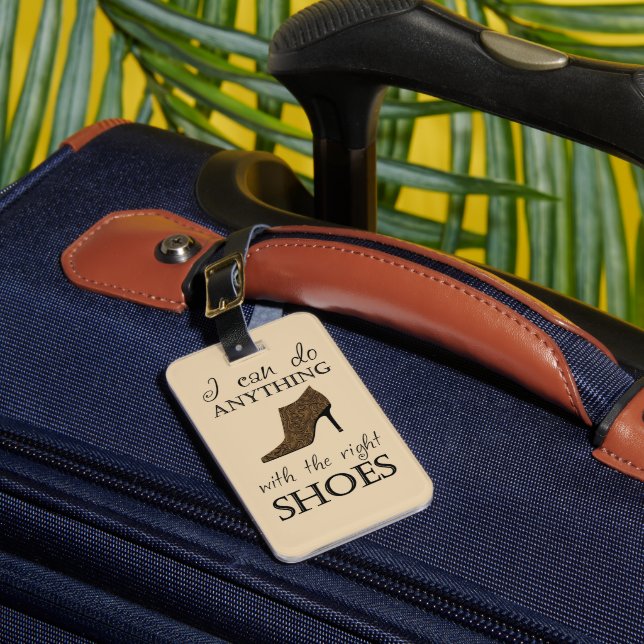 The Right Shoes Luggage Tag (Front Insitu 1)