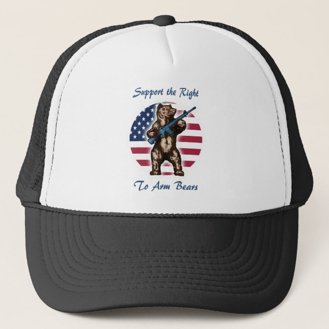 The Right to Arm Bears Trucker Hat (Front)