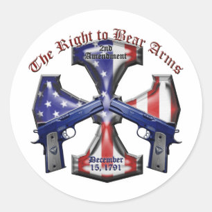 The Right To Bear Arms Classic Round Sticker