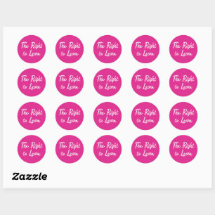 The Right to Learn Classic Round Sticker