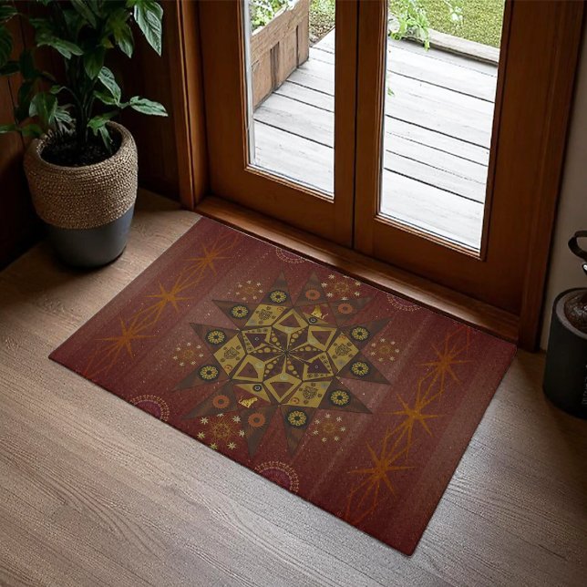 The righteousness protector of Geo tantrum mandala Doormat (Creator Uploaded)