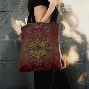 The righteousness protector of Geo tantrum mandala Tote Bag