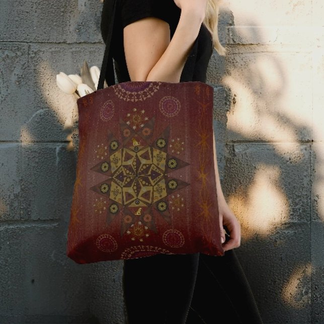 The righteousness protector of Geo tantrum mandala Tote Bag (Creator Uploaded)