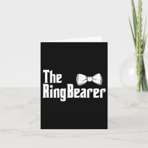 The Ring Bearer Bowtie Ring Dude Wedding Groom Bri Card