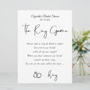 The Ring Game   Bridal Shower Game