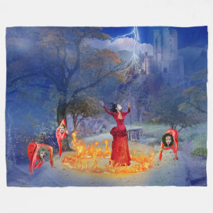 The Ring of Fire Fleece Blanket